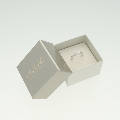 Fehér arany gyűrű 50-es méret (B21256_3I)